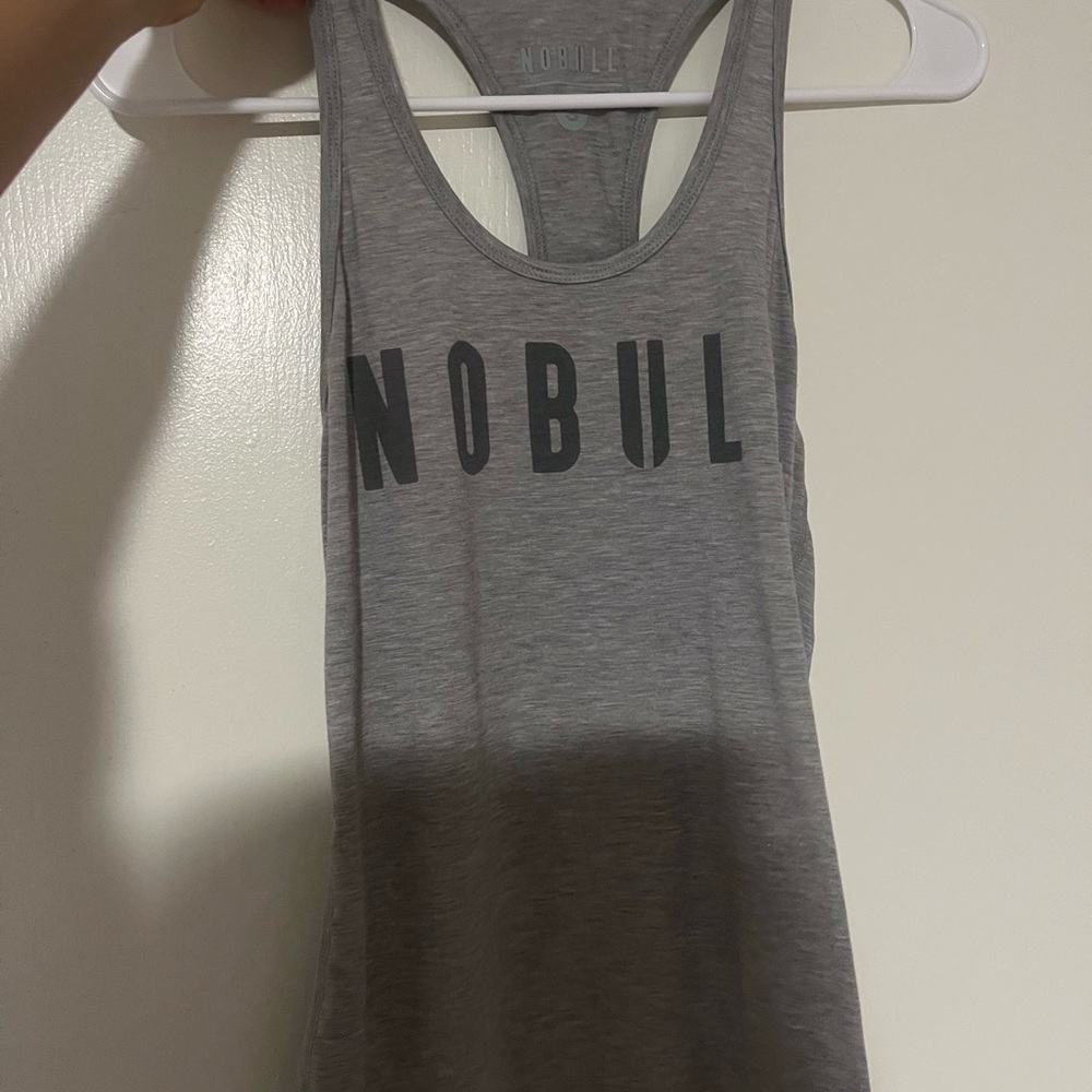 NOBULL Gray Athletic Tank Top Racerback Style